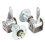 17mm 3-stud front wheel hub bearing flange for 5in 8