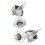 17mm 3-stud front wheel hub bearing flange for 5in 6