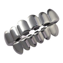 Hip Hop Removable Mouth Grill Set Top and Bottom 2-Piece