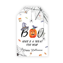 Halloween Gift Tags Kraft Paper 50 pcs