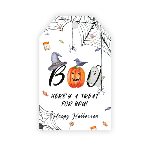 Halloween Gift Tags Kraft Paper 50 pcs