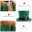 Wooden Nutcracker Ornament Green Soldier Shape 1 Set 3