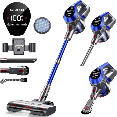 Cordless Stick Vacuum Lightweight 2.8 lbs with LED Lights