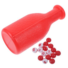 Portable Billiard Bottle Set Red 6.3x2.9x2.7 in