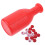 Portable Billiard Bottle Set Red 6.3x2.9x2.7 in 1