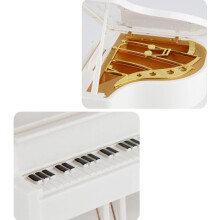 Vintage Music Box Set for Women White Lid Decor 3 Pcs