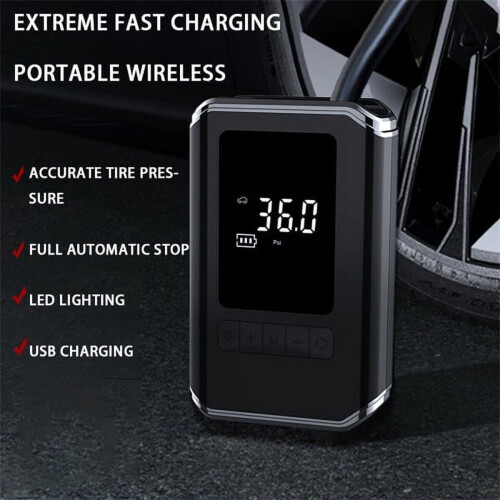 Mini Tire Inflator Car Air Compressor 12V 1