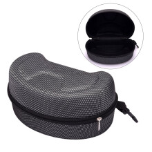 Grey EVA Glasses Case Large Sunglasses Shockproof Zipper