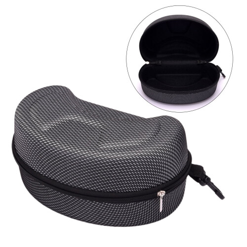 Grey EVA Glasses Case Large Sunglasses Shockproof Zipper