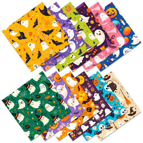 Halloween Pattern Paper Set 6x6 Inch 24 Sheets 1
