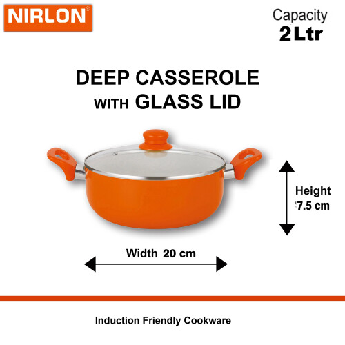 Nirlon 6 Piece Ceramic Induction Friendly Non-Stick Scratch Resistance Cookware Gift Set 1
