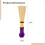 Bassoon Reed Medium Soft 4 Pcs Natural Flat Mouth Purple 4