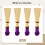Bassoon Reed Medium Soft 4 Pcs Natural Flat Mouth Purple 5