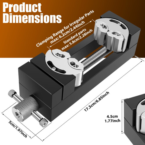 Mini Drill Press Vise Clamp Portable CNC-Machined Bench 1