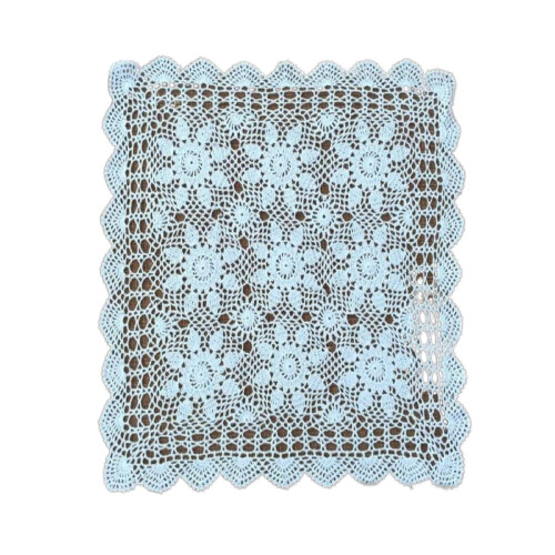 Handmade Crochet Cotton Lace Tablecloth Square