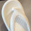 Beige flip flops water-friendly non-slip lightweight 0.35 7