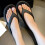 Black Sandals Flip Flops Water-Friendly Non-Slip 8