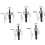 HSS Hole Opener Set 15-30mm for Metal Sheets 5 pcs 2
