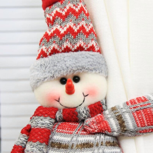 Snowman Tree Topper Plush Hugger with Velcro 1 pc 2