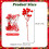 Red Berry Stems Artificial Holly Picks 20 pcs 3
