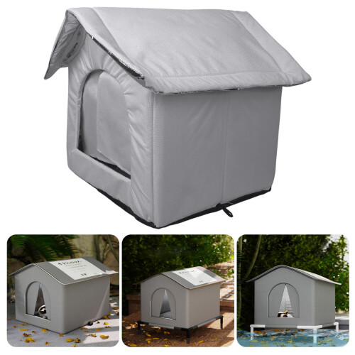 Cat Shelter Winter Warm Waterproof Cold Resistant Large 1
