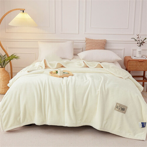 Pryess Fleece Knee Blanket Soft Thick Winter Throw 1 Piece