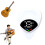 Guitar Tuner and Pick Digital LED 0.6 mm 2