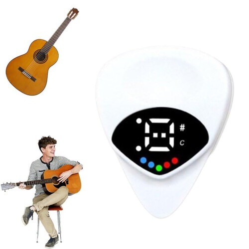 Guitar Tuner and Pick Digital LED 0.6 mm 1
