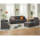 VANACC Sofa Grey Bouclé Modern Living Room Set Deep Seats 4