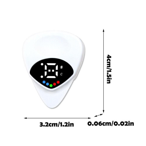 Guitar Tuner and Pick Digital LED 0.6 mm 2