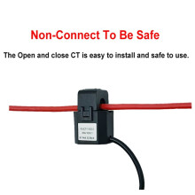 Tuya ZigBee Meter 80A with Clamp App Monitor KWh Voltage Current Power Consumption 110V 240V