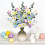 Artificial Easter Egg Stems with Berries and Leaves 12 Pack 6