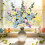 Artificial Easter Egg Stems with Berries and Leaves 12 Pack 7