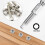 20Pcs Hex  Wrench Drill Bit Set Shank Quick Release Magnetic Screwdriver Bits Set (Metric +SAE) 7