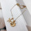 Shell Starfish Anklet with Pearl Beads Gold-Plated 2