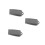 Rubber Door Stopper Wedge 3 Pieces 8