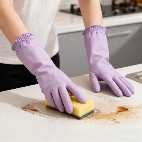 Nitrile Cleaning Gloves Reusable Waterproof 1 Pair 2