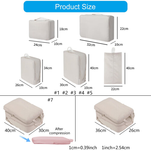 Memory Fabric Clothes Organizers Waterproof Portable Travel 2