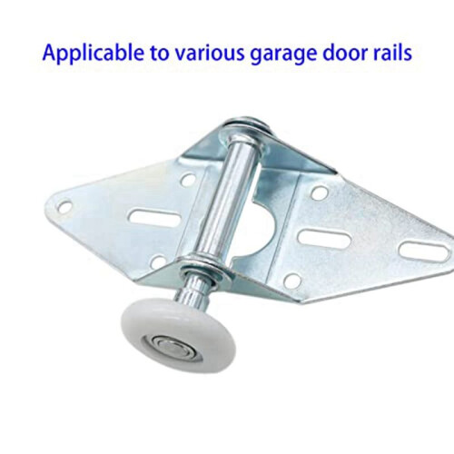 Rolo de Porta de Garagem de Nylon de 1,8 Polegadas de 12 PeçAs, Haste de 4 Polegadas, Rodas de Porta de Garagem Silenciosas para SubstituiçãO de 1