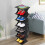 Unbranded Stackable Plastic Shoe Rack Black 5