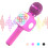 Bluetooth Karaoke Microphone Pink 1