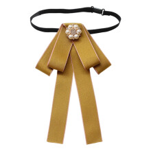 Pre-Tied Bow Tie for Women Solid Color Lightweight 7.4 x