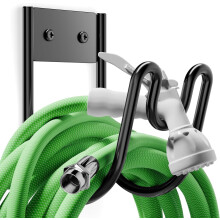 Garden Hose Holder Metal Wall-Mounted for 100ft Hose