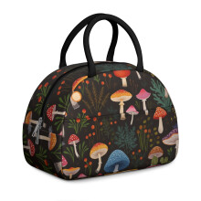 Lunch Tote Bag Leakproof Mushroom Design 1 Pack