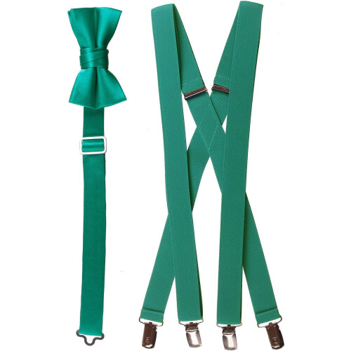 Bow Tie and Suspender Set Multiple Sizes Colors