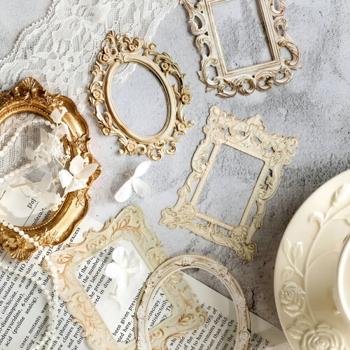 Picture Frame Stickers for Scrapbooking Gold 40 Sheets 2
