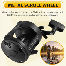 Saltwater Fishing Reel TSSD3000 Trolling Reel Drum Fishing Reel Saltwater Sea Fishing Reel Pesca Black Right Hand