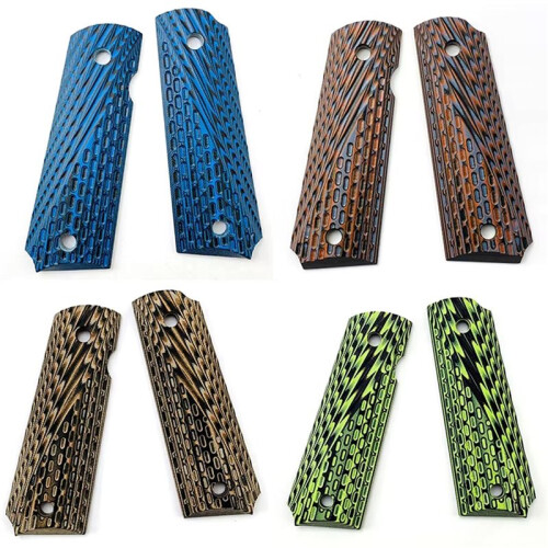 1 Pair G10 Composite Material 1911 Grips Handle Capsule Pattern Patches Shank Scales DIY Making Modify Accessories A 2