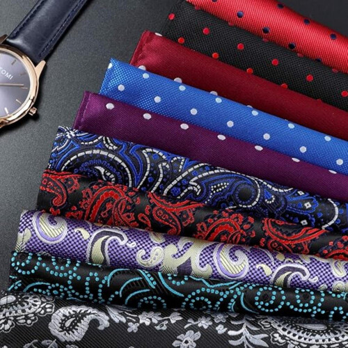 Men's Pocket Squares Set Assorted Colors 20 pcs with Box 1