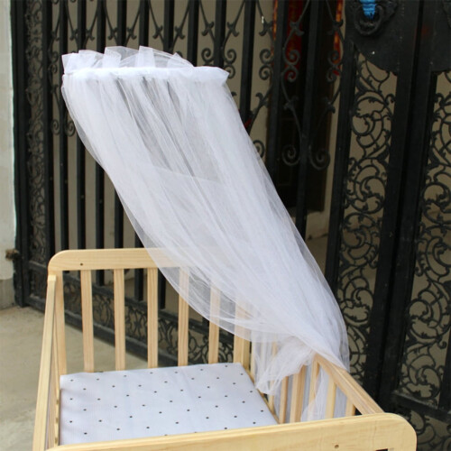 Round Dome Crib Mosquito Net 1 Pack 1